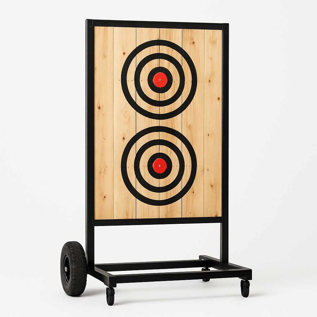 Axe Throwing party rental add-on from Just Wright Party Rentals