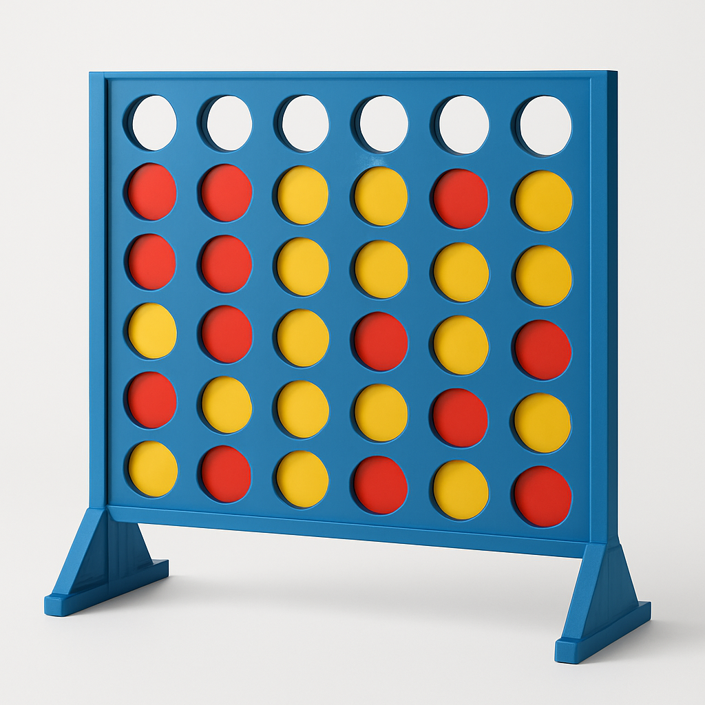 Giant Connect Four party rental add-on from Just Wright Party Rentals